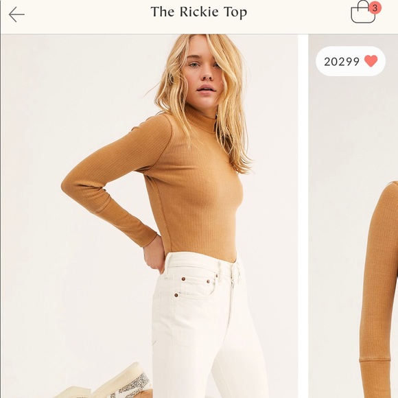 Free People Mock neck long sleeve - Picture 3 of 3